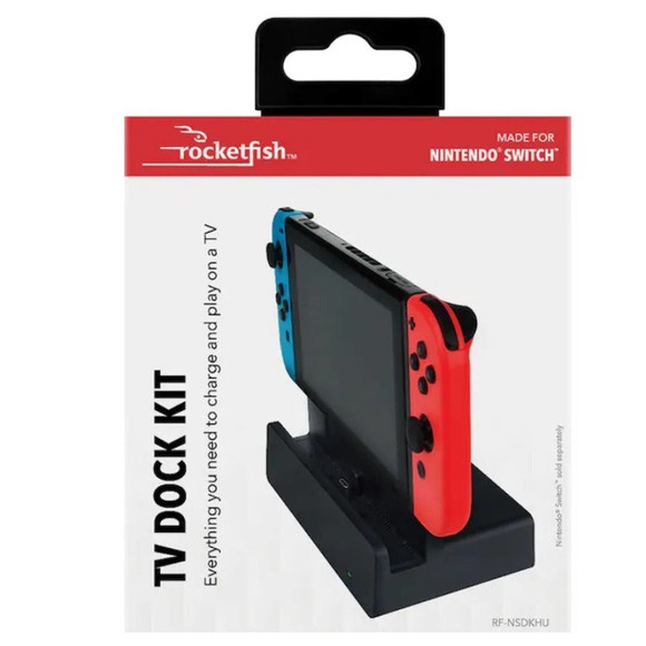 Rocketfish™ - RF-NSDKHU TV Dock Kit for Nintendo Switch - Black - Picture 6 of 10